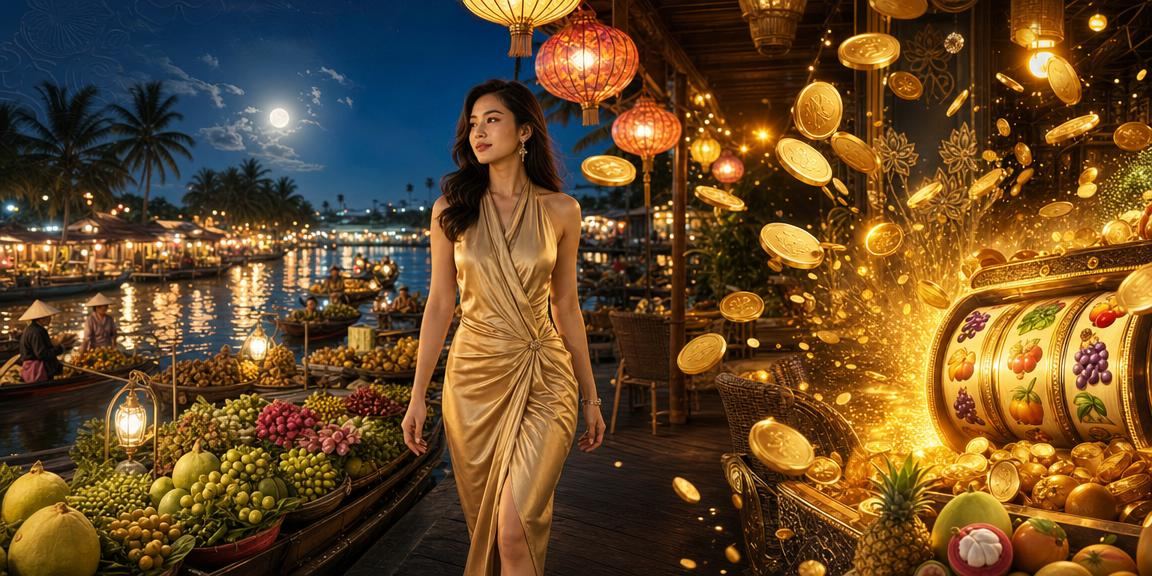 Người chơi Slots tại chợ đêm vùng Mekong trên sxqng